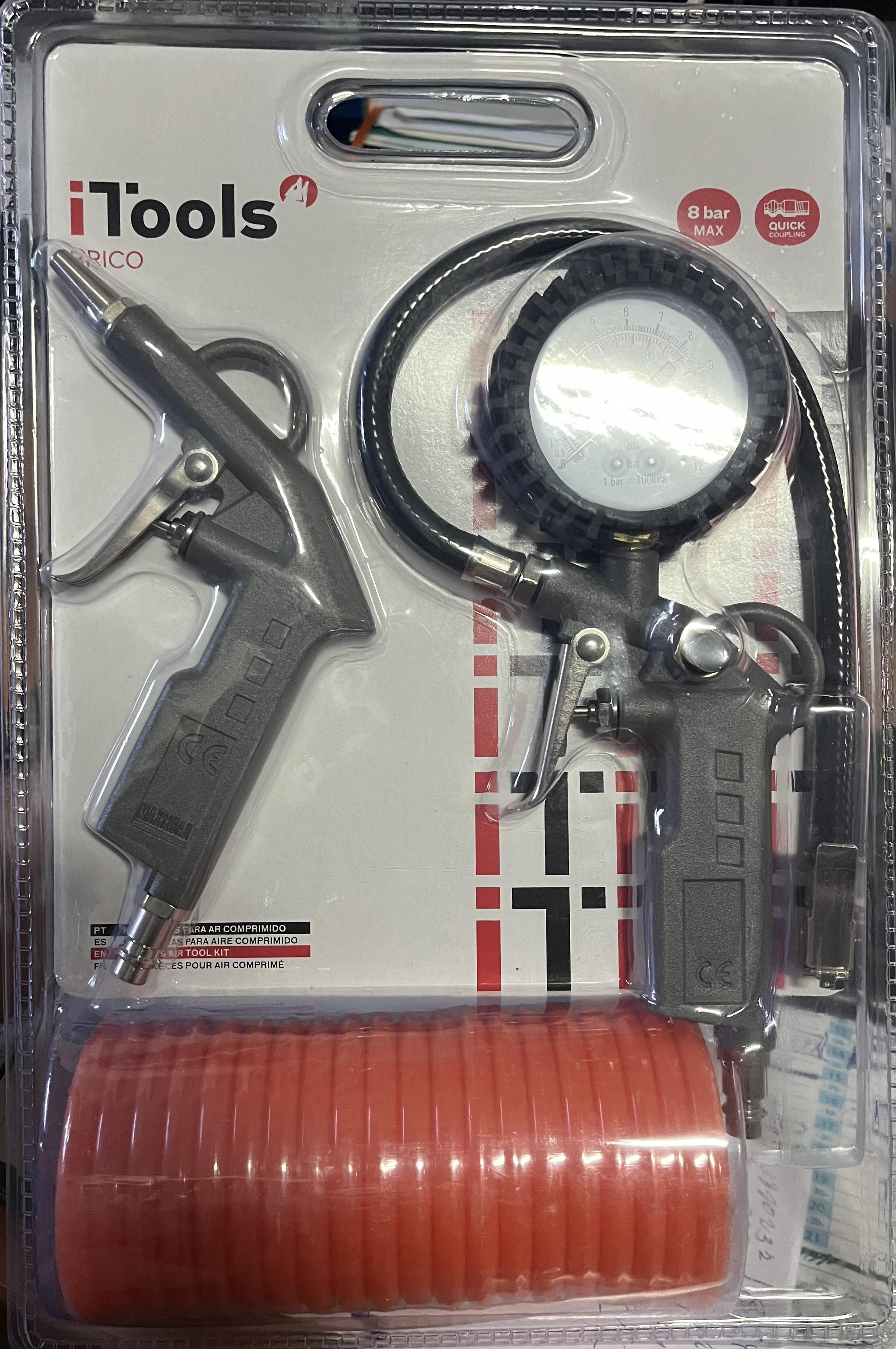 KIT PITOLAS COMPRESOR 3 PIEZAS